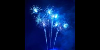 Blue fireworks